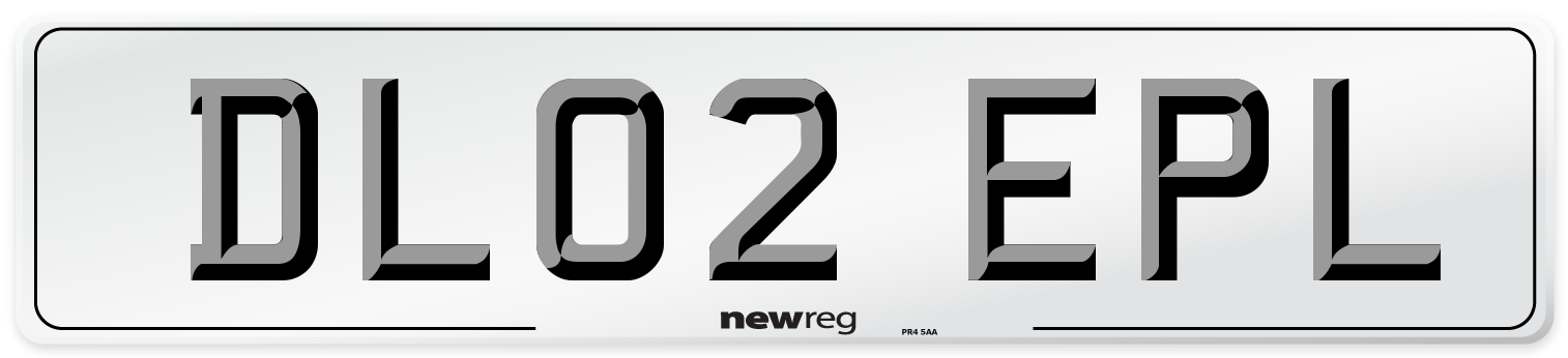 DL02 EPL Number Plate from New Reg